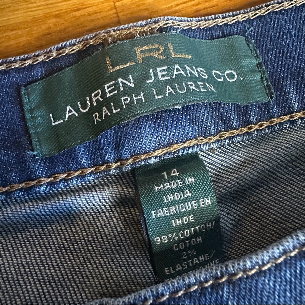 Lauren Ralph Lauren Blue Straight Leg Jeans - Picture 6 of 9